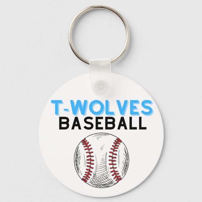 Porte-clés Uwharrie Timberwolves Baseball Keychain (Recto)