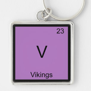 Porte-clés V - Vikings Élément Drôle de Chimie Symbole T-Shir