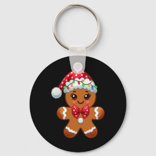 Porte-clés Vacances de Noël Homme de pain d'épices mignon roi