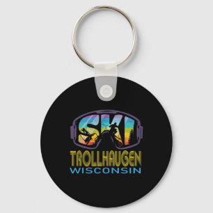 Porte-clés Vacances de ski à Trollhaugen Wisconsin _1 