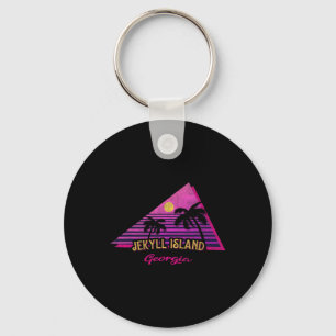 Porte-clés Vacances de vaporwave de plage souvenir Jekyll Isl