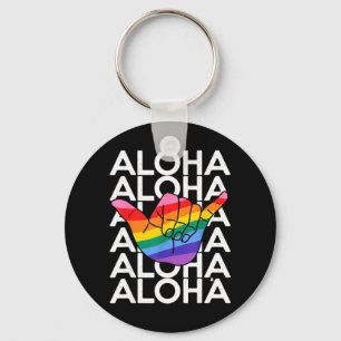 Porte-clés Vacances d'été LGBTQ Aloha Hawaï Fierté Lesbienne