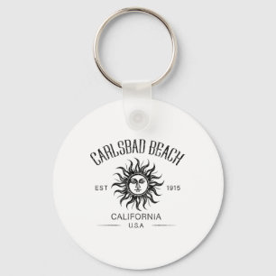Porte-clés Vacances d'été vers 1915 Californie Carlsd Beach V