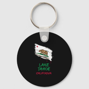 Porte-clés Vacances Drapeau Tache de Peinture Lake Tahoe Cali