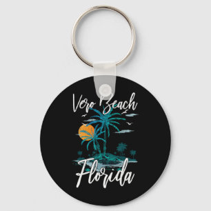 Porte-clés Vacances en famille Retro Sunset Floride Vero Beac