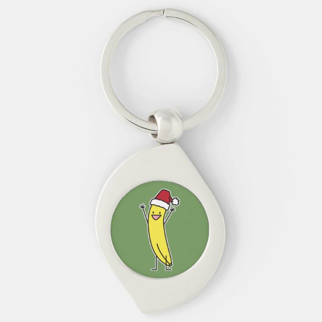 Porte-clés Vacances encourageantes de Noël de casquette de (Devant)