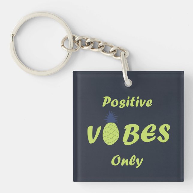 Porte-clés Vacances estivales positives (Devant)
