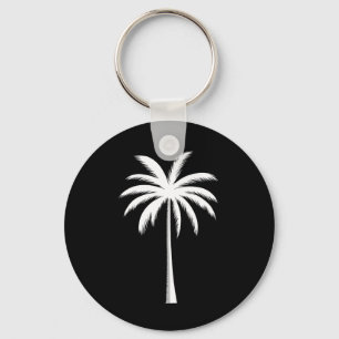 Porte-clés Vacances été cool Sunset Beach Palm Tree