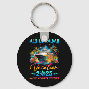 Porte-clés Vacances familiales à Hawaï Aloha 2025 Groupe corr