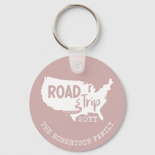 Porte-clés Vacances personnalisées   Family Road Trip USA Ca
