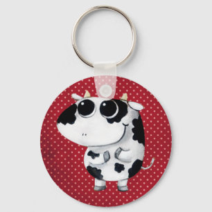 Porte-clés Vache de bébé mignonne