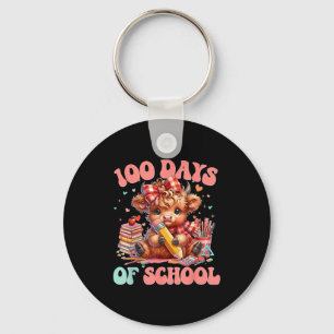 Porte-clés Vache mignonne 100 jours d'école amusants pour les