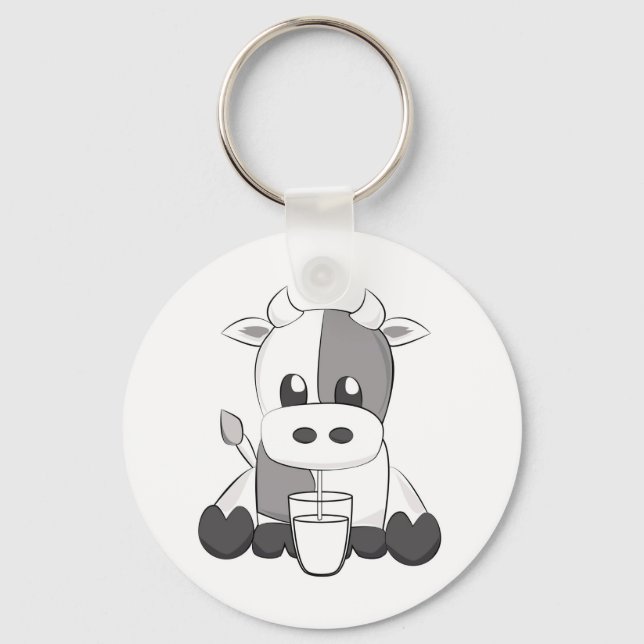 Porte-clés Vache mignonne - Vaquinha fofa (Recto)