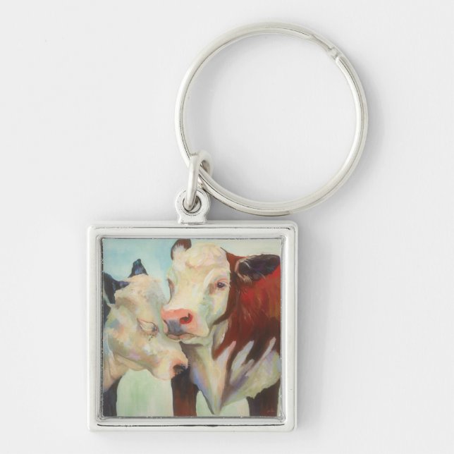 Porte-clés Vaches amoureuses (Devant)