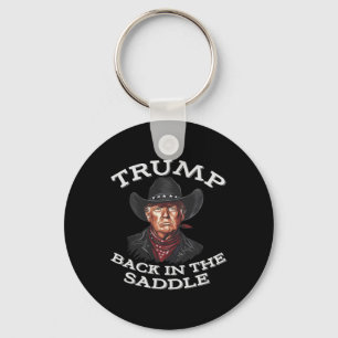 Porte-clés Vachette drôle western Donald Trump Président Us F