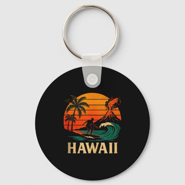 Porte-clés vague de chaleur hawaïenne débardeur  (Recto)
