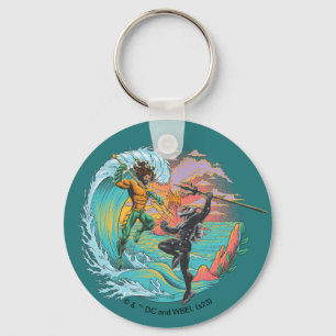 Porte-clés Vague marémotrice Aquaman & Black Manta