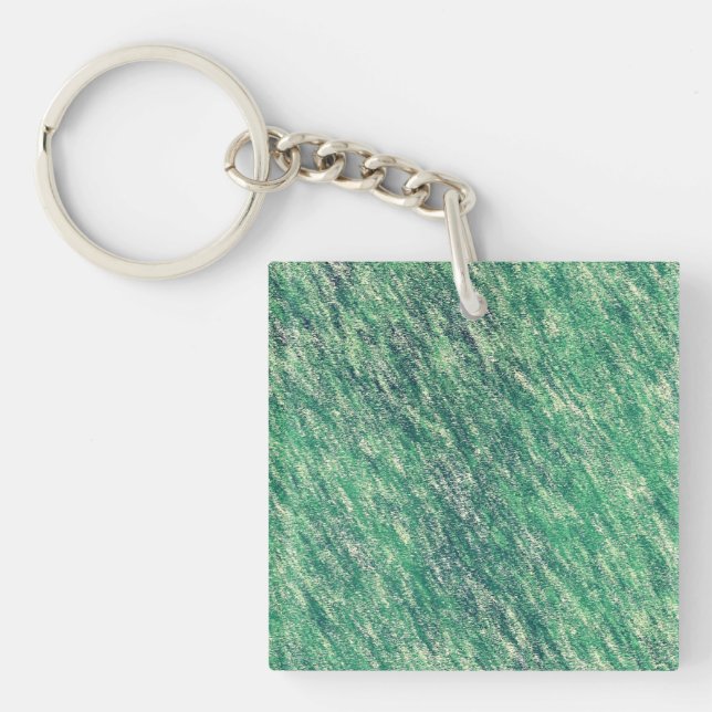 Porte-clés Vagues de vert (Devant)