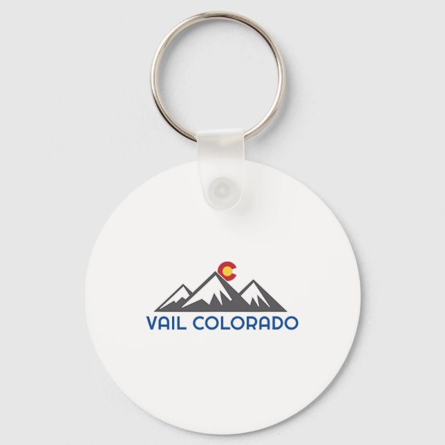 Porte-clés Vail, Colorado Rocheuse  (Recto)