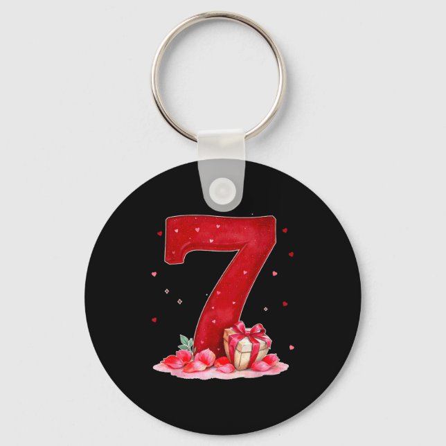 Porte-clés Valentine’s Day 67 Filled With Heart Funny Six Sev (Recto)