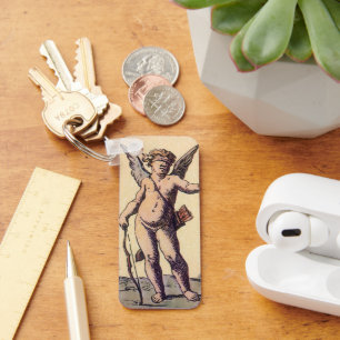 Porte-clés Valentines Cupid avec les yeux bandés, Carte de Ta