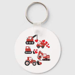 Porte-clés Valentines Day Boys Enfants Toddler Construction T