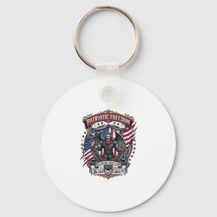 Porte-clés Vampire Patriotique Liberté Seigneur Horreur Monst