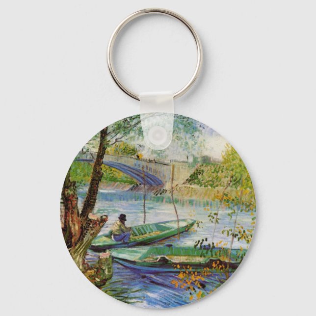 Porte-clés Van Gogh Pêche au printemps, Pont de Clichy (Recto)