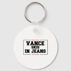 Porte-clés Vance skie en jeans drôle de ski anti Jd Vance Quo