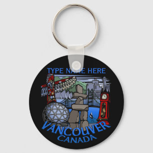 Porte-clés Vancouver Canada Porte - clé Souvenirs personnalis