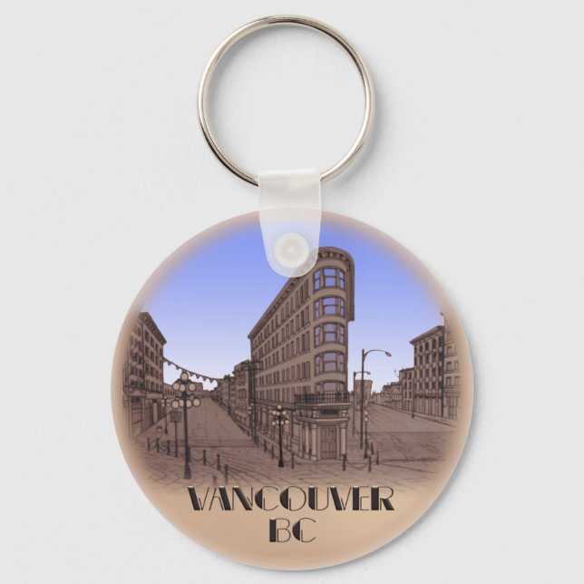 Porte-clés Vancouver Canada Porte - clé Vancouver Souvenirs (Recto)