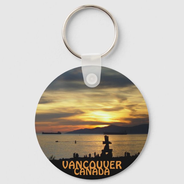 Porte-clés Vancouver Canada Porte - clé Vancouver Souvenirs (Recto)