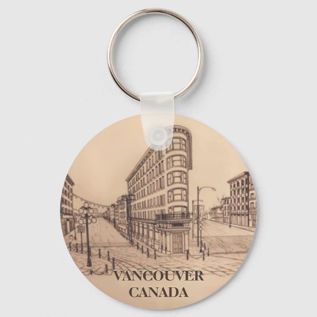 Porte-clés Vancouver Canada Porte - clé Vancouver Souvenirs (Recto)