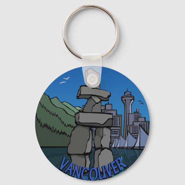 Porte-clés Vancouver Canada Porte - clé Vancouver Souvenirs (Recto)