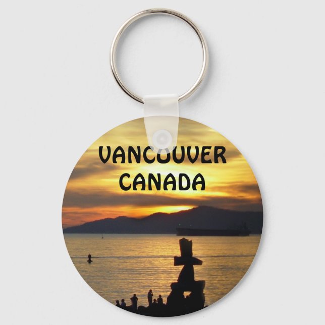 Porte-clés Vancouver Canada Porte - clé Vancouver Souvenirs (Recto)