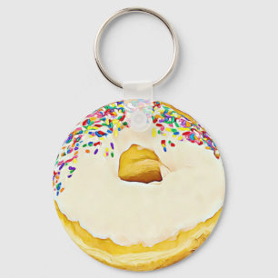 Porte-clés Vanille Donut avec arrosage Porte - clé