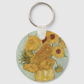 Porte-clés Vase avec 12 tournesols Vincent Van Gogh