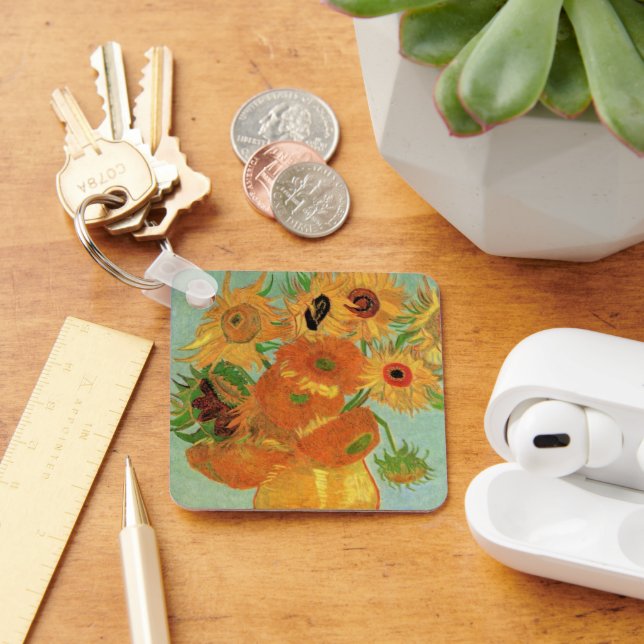 Porte-clés Vase avec douze tournesols par Vincent van Gogh (Bureau)