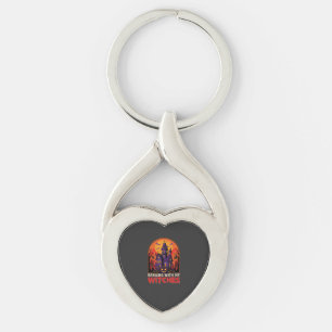 Porte-clés Vecteur de lune de citrouille de monstre de labora