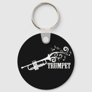 Porte-clés Vecteur de trompette avec tourbillons