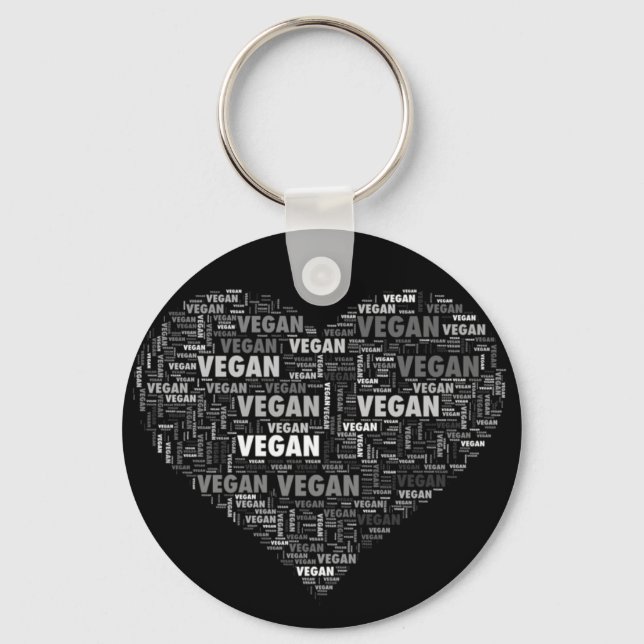Porte-clés Vegan amour conception coeur (Recto)