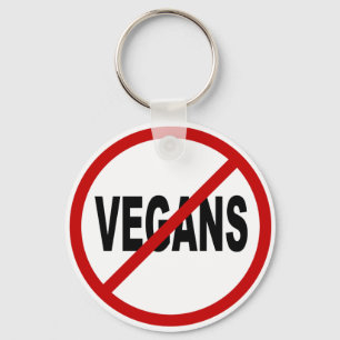 Porte-clés Végétaliens de la haine Vegans/No permis la