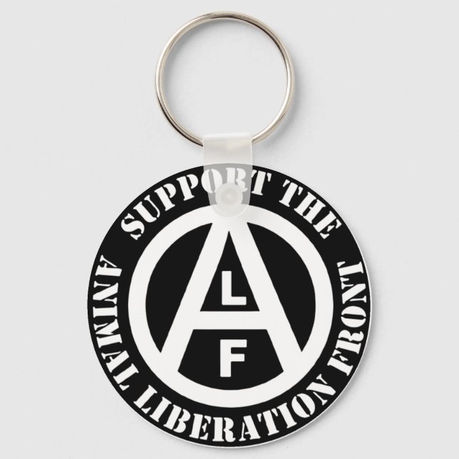 Porte-clés Végétarien soutien végétal Front de libération ani (Recto)