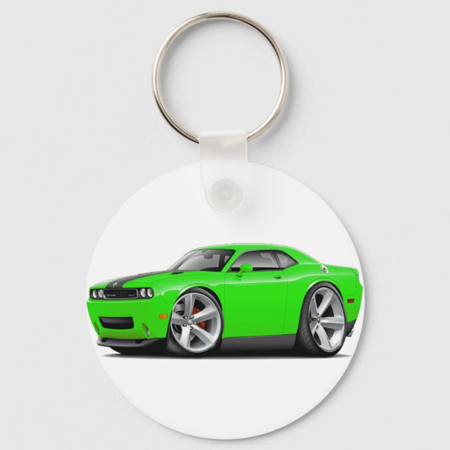 Porte-clés Véhicule Challenger SRT8 Lime-Black (Recto)