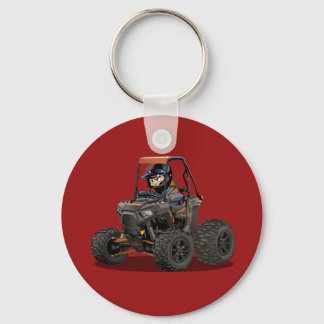 Porte-clés Véhicule tout-terrain UTV de dessin animé