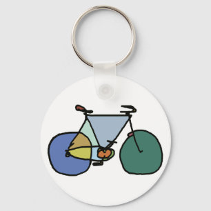 Porte-clés vélo graphique . vélo . thème vélo