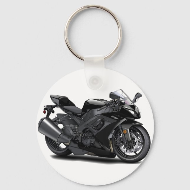 Porte-clés Vélo noir Ninja (Recto)