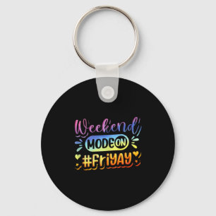 Porte-clés Vendredi heureux Fri Yay Enseignant École Mème Hau