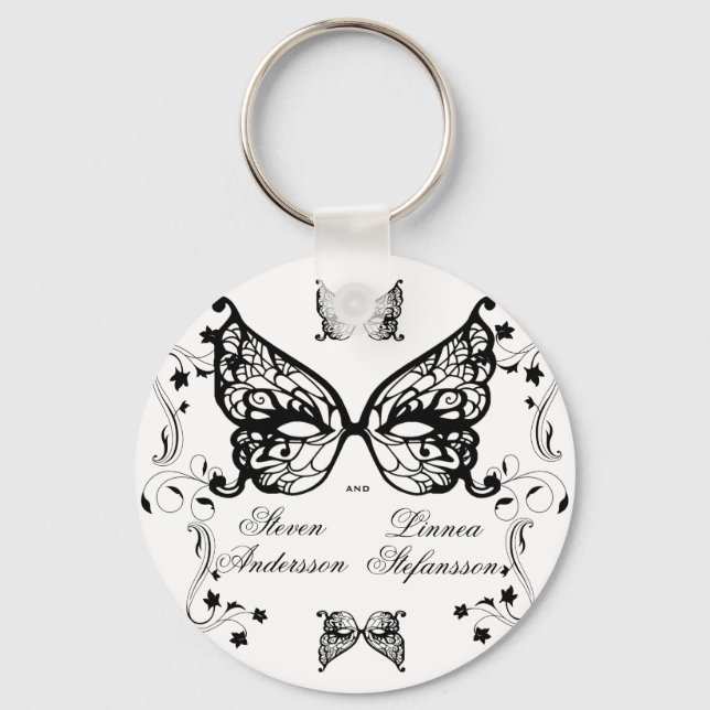 Porte-clés Venetia Carnivale Masque Victorian Ornate Flourdis (Recto)