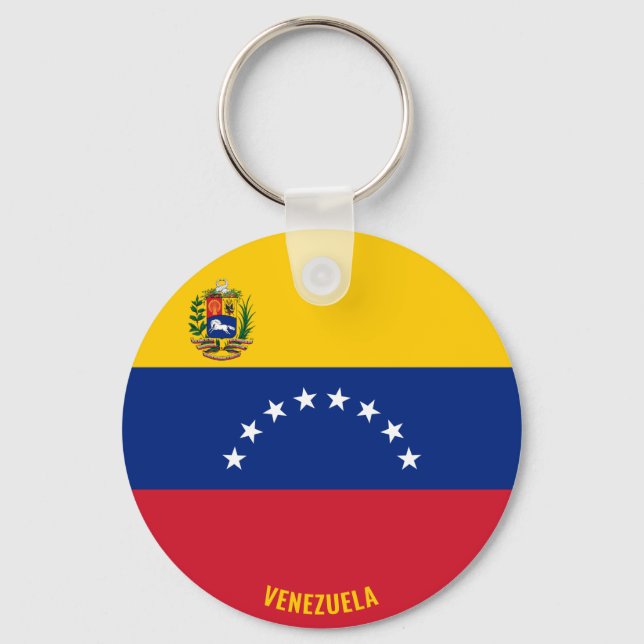 Porte-clés Venezuela Drapeau charmant patriotique (Recto)